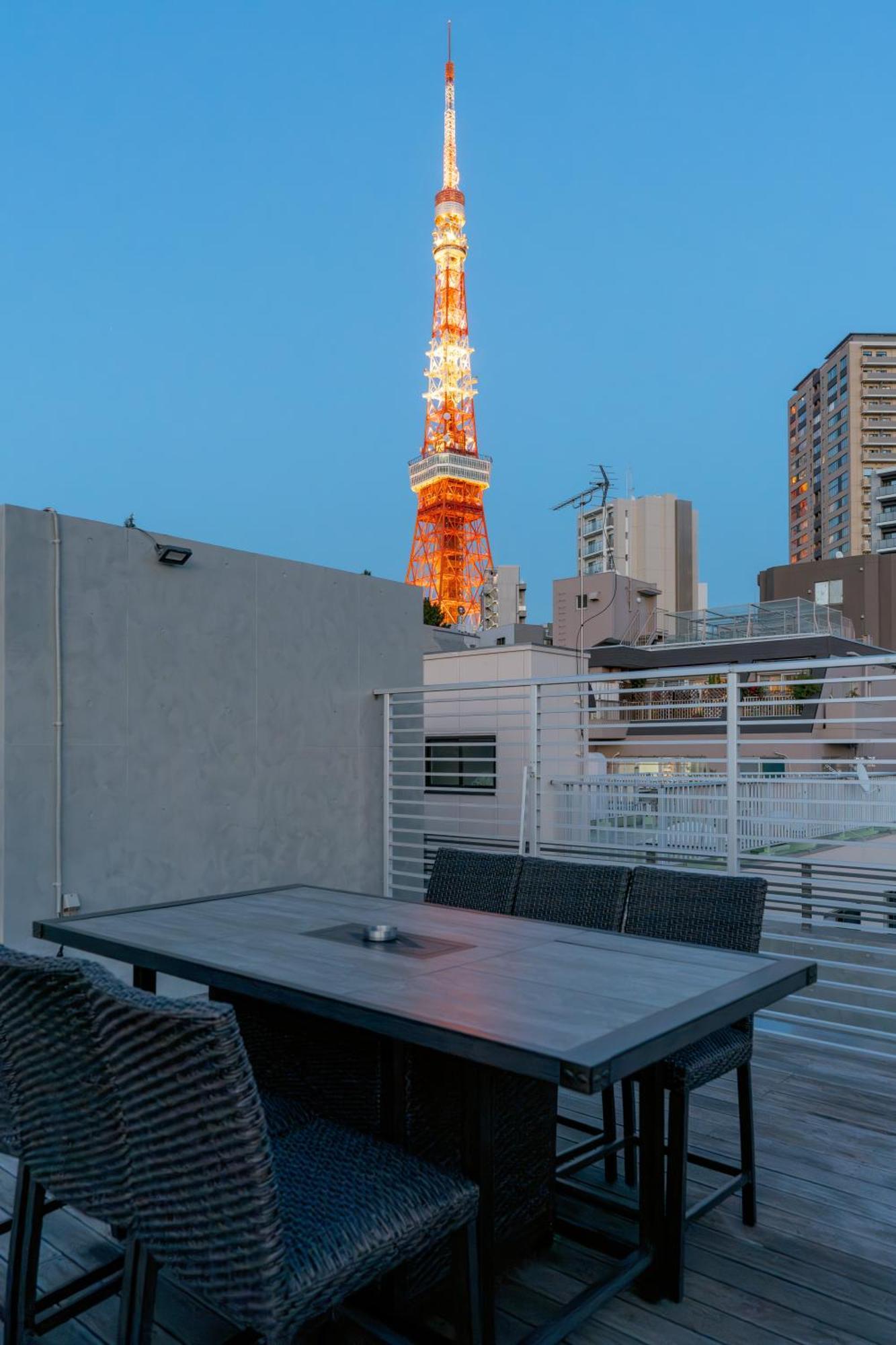 Azabu Modern House The Tokyo Tower Can Be Seen From The Villa 500M2 Luaran gambar